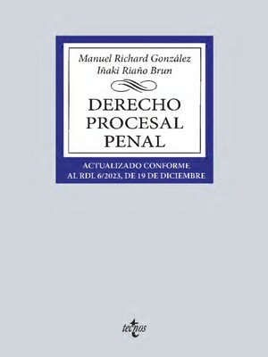 cover image of Derecho procesal penal